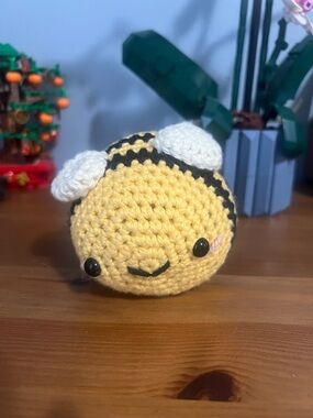 Handmade Crochet Bumblebee Plush - Yellow & Black